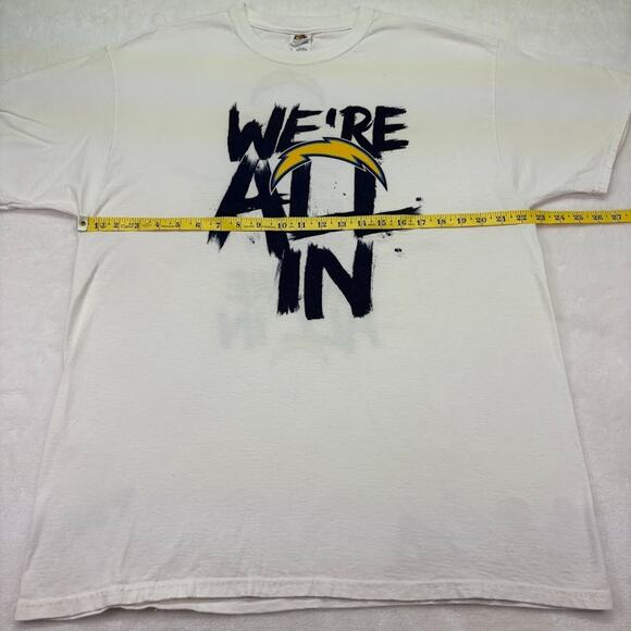 San Diego Chargers We’re All In Playoffs Game Day Promo T Shirt Size XL - Picture 5 of 6